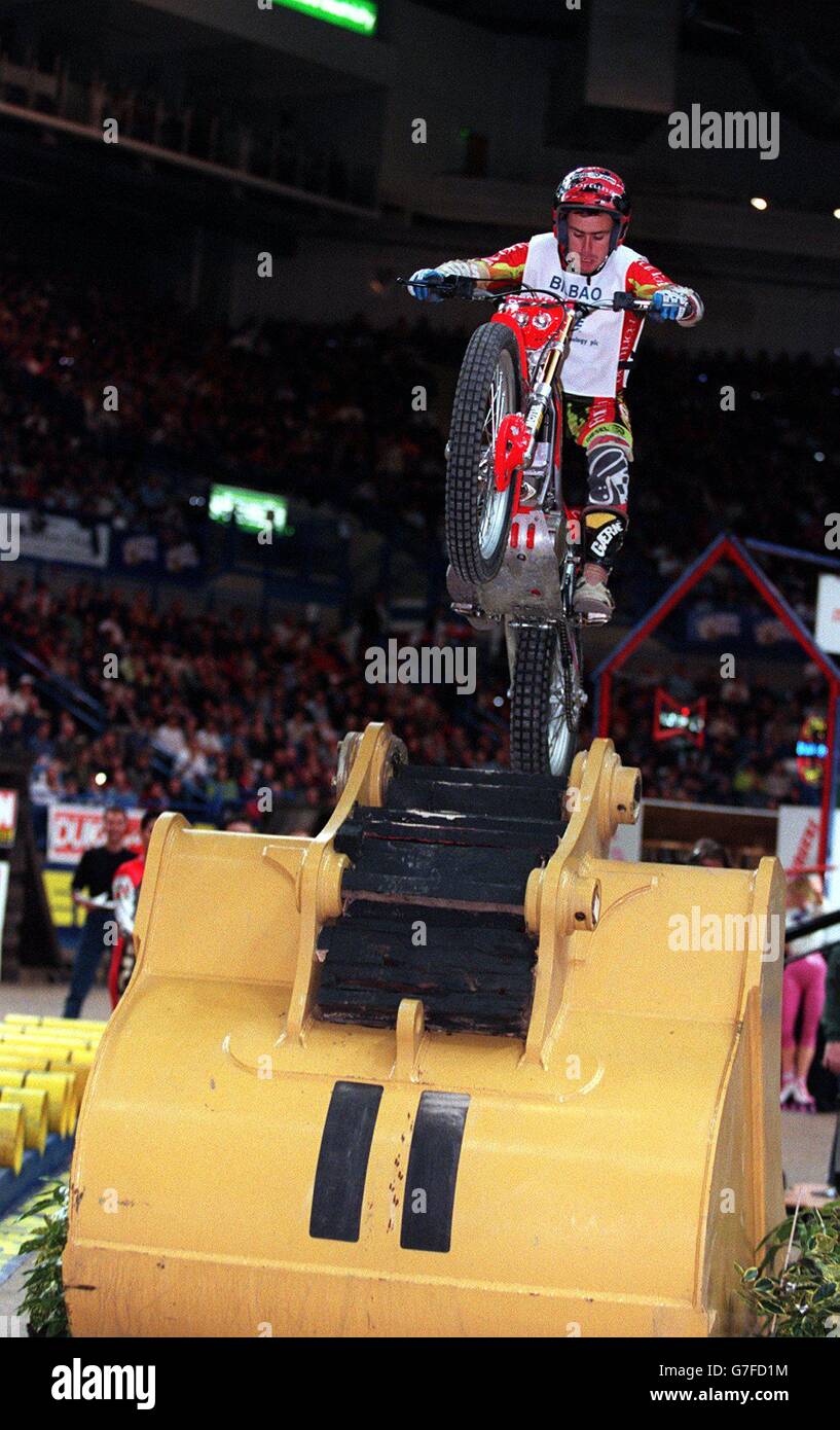 Campionato mondiale Indoor Arena Trial Bike, Sheffield. Foto Stock