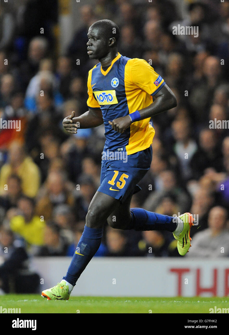 Calcio - UEFA Europa League - Gruppo C - Tottenham Hotspur v Asteras Tripolis - White Hart Lane. Papa Khalifa Ababacar Sankare, Asteras Tripolis Foto Stock