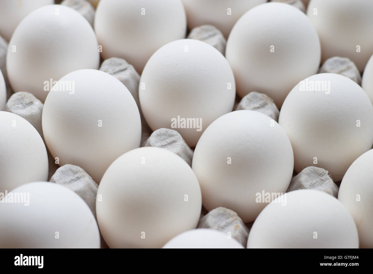 Uova, proteine, colazione, le uova bianche Foto Stock