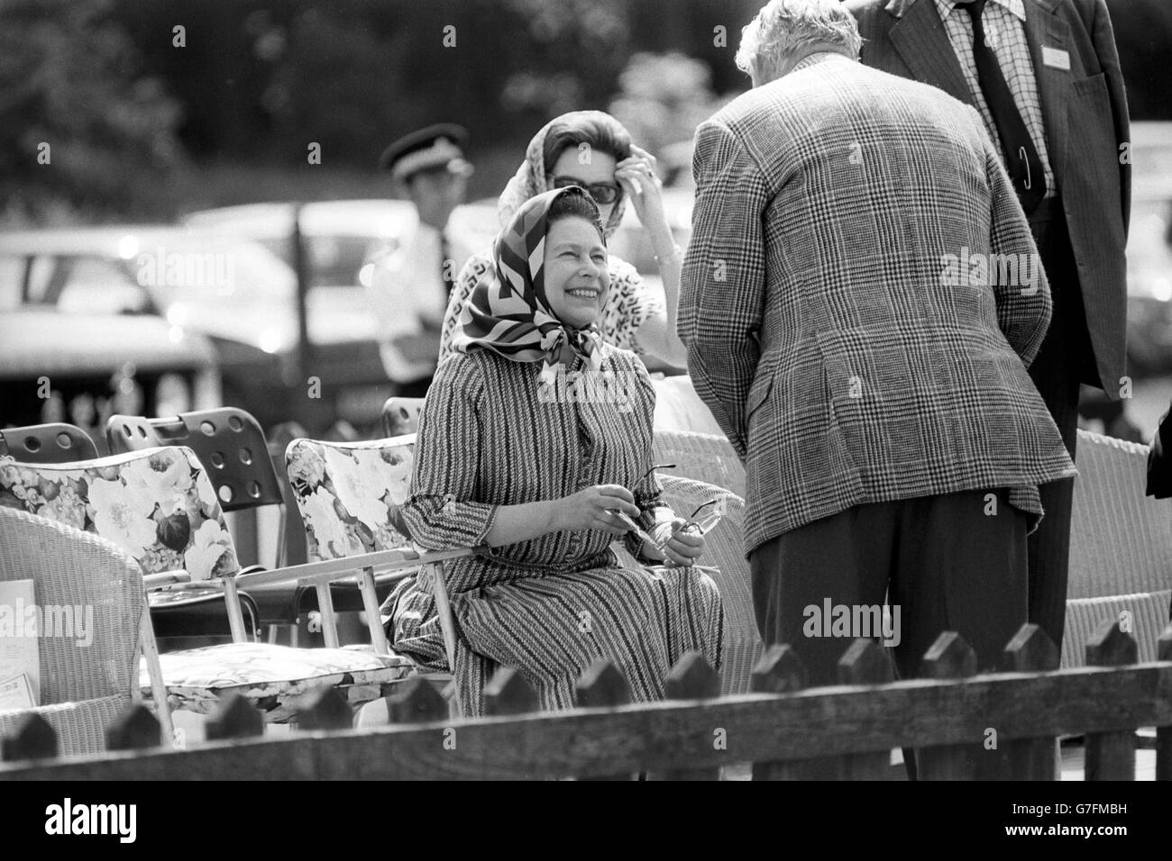 Royalty - Queen Elizabeth II - Partita di Polo - Windsor Foto Stock