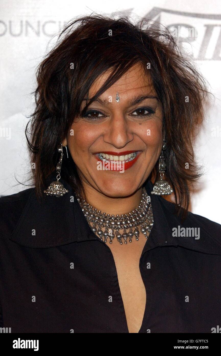 British Independent Film Awards. Meera Syal arriva per i British Independent Film Awards all'Hammersmith Palais di Londra ovest. Foto Stock