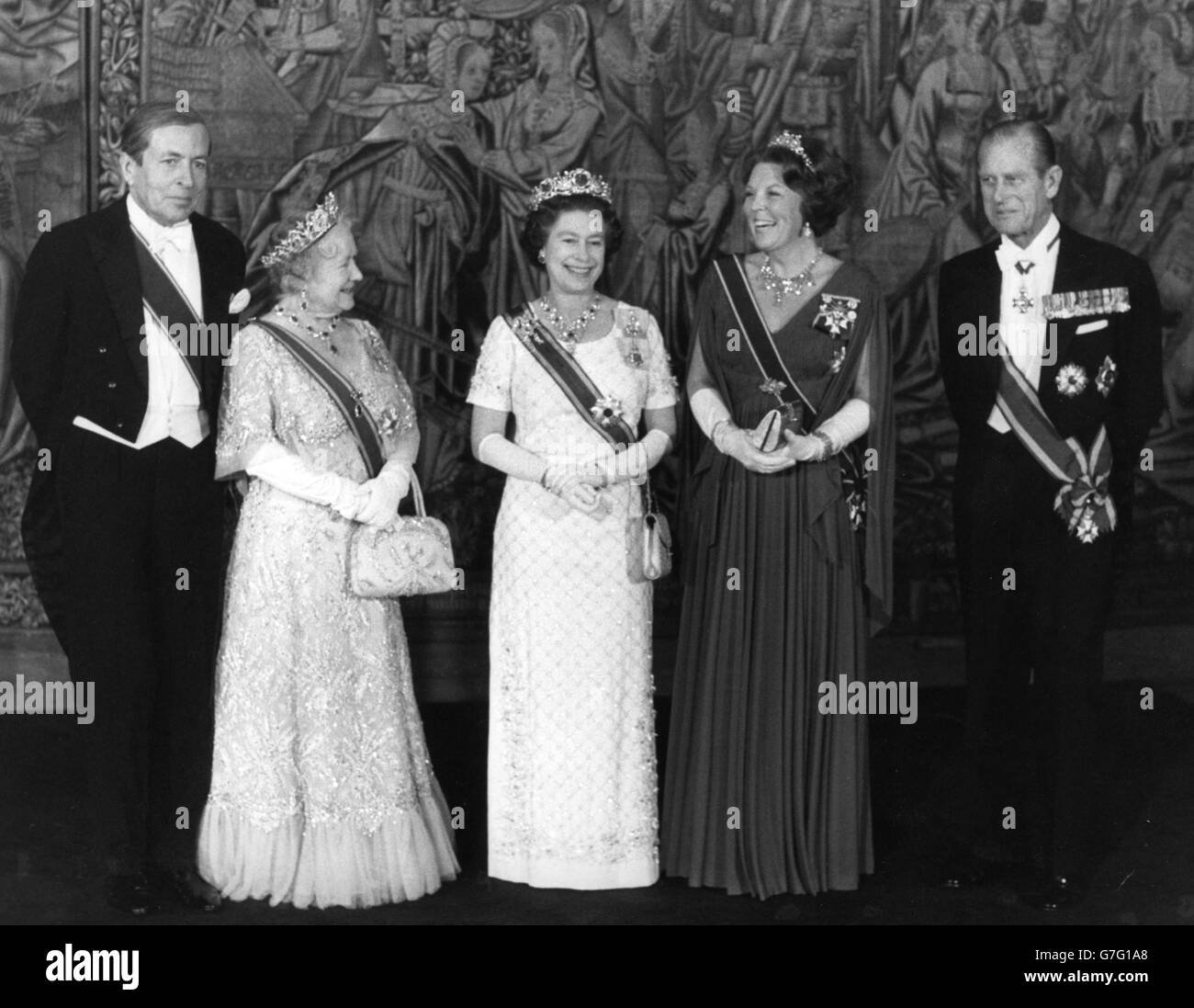 Royalty - Queen Beatrix Visita di Stato - Hampton Court Palace, Surrey Foto Stock