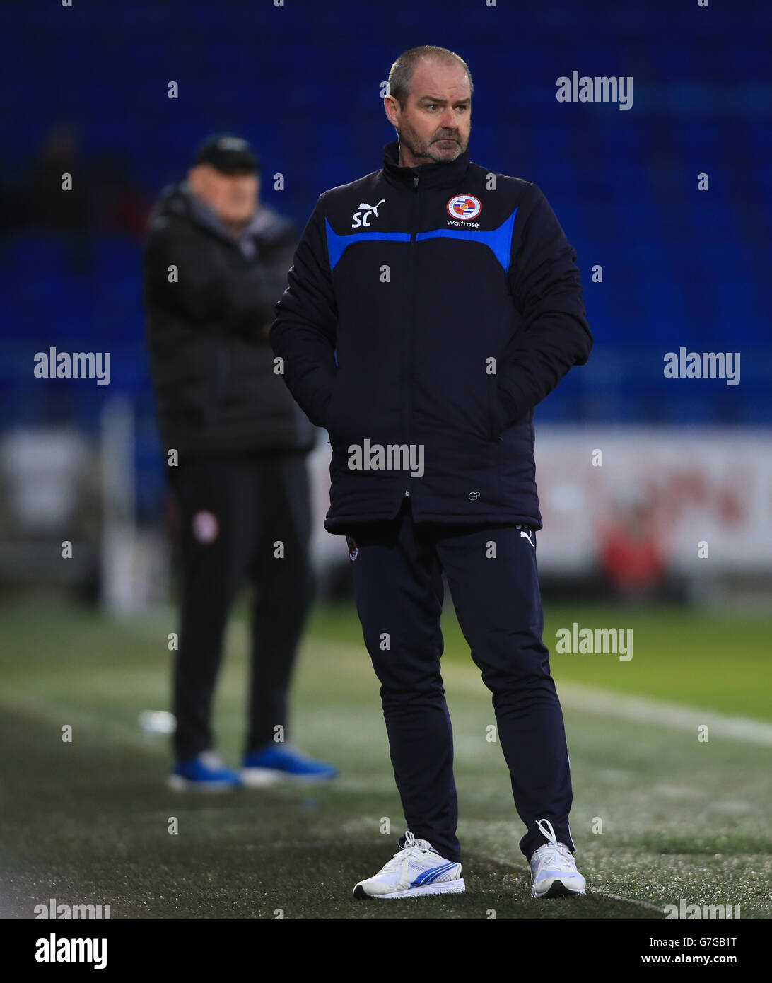 Calcio - fa Cup - Fourth Round - Cardiff City / Reading - Cardiff City Stadium. Il manager della lettura Steve Clarke durante il 2.1 vince a Cardiff City Foto Stock
