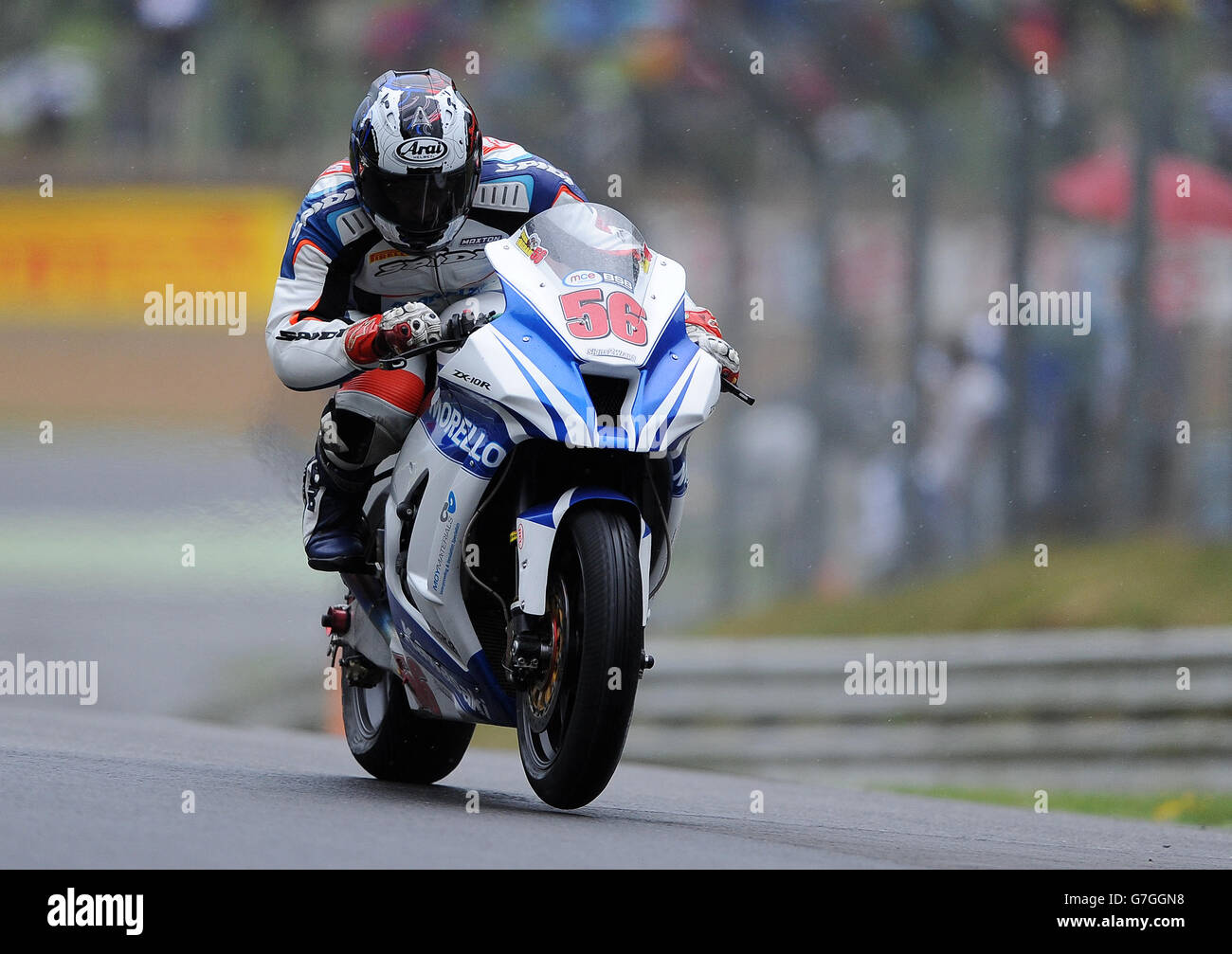 Motor Sport - 2014 MCE Insurance British Superbike Championship - Round 5 - Brands Hatch. John Ingram, Kawasaki - Morello Racing Foto Stock