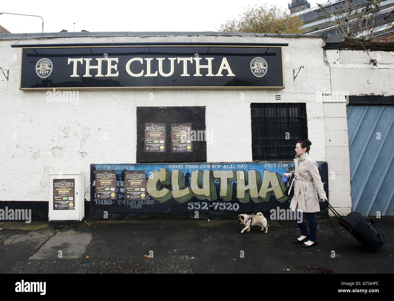 Glasgow Elicottero incidente memoriale di servizio Foto Stock