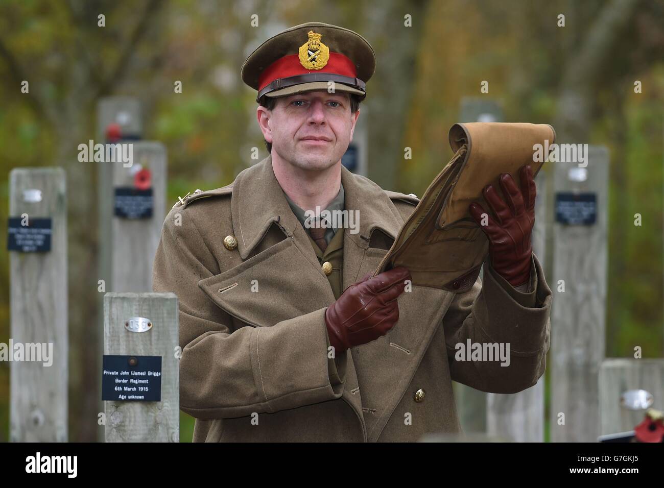 WW1 Lettera di Natale dissotterrato Foto Stock