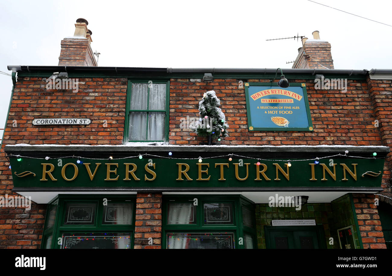 Natale in Coronation Street - Manchester Foto Stock