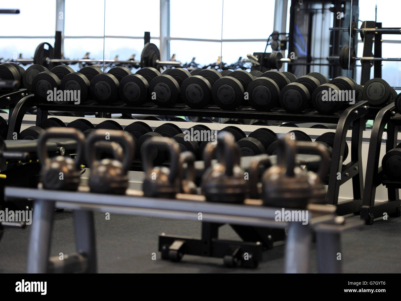 Palestra e attrezzature mediche Stock - St George's Park Foto Stock