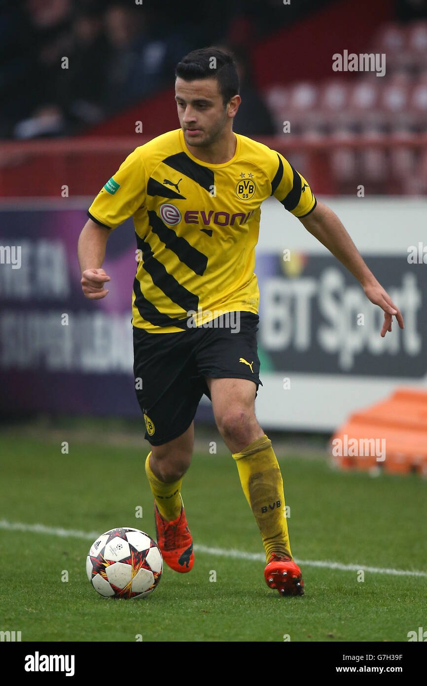 Soccer - UEFA Youth League - Gruppo D - Arsenal v Borussia Dortmund - Borehamwood Foto Stock