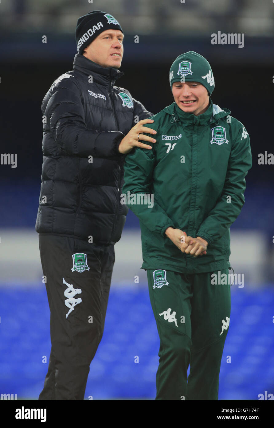 Calcio - Europa League - Gruppo H - Everton v FK Krasnodar - FC Krasnodar Formazione e conferenza stampa - Goodison Park Foto Stock