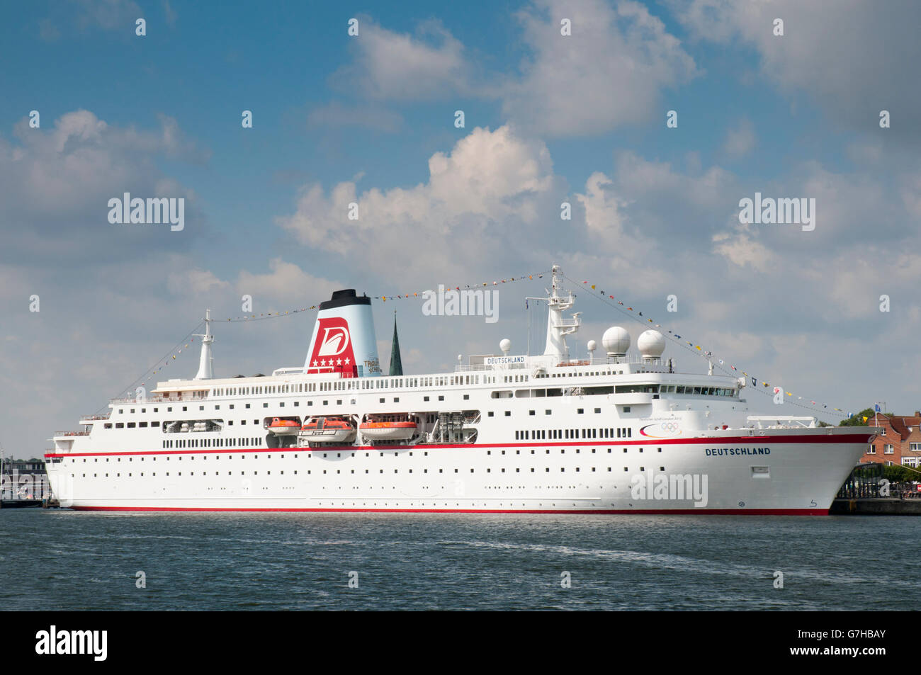 MS Deutschland, crociera, Travemuende, Mar Baltico, Schleswig-Holstein, PublicGround Foto Stock