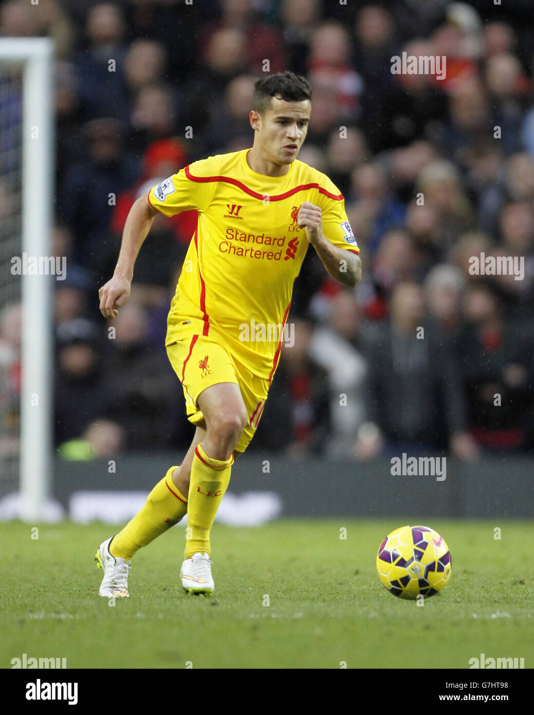 Calcio - Barclays Premier League - Manchester United / Liverpool - Old Trafford. Phillippe Coutinho, Liverpool Foto Stock