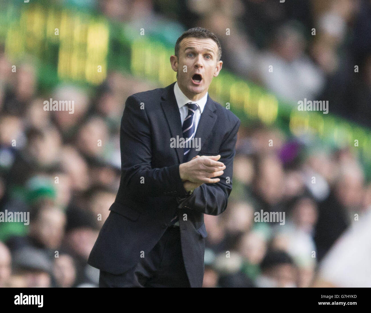 Calcio - Scottish Premier League - Celtic / Ross County - Celtic Park. Il direttore della contea di Ross Jim McIntyre durante la partita della Scottish Premier League al Celtic Park di Glasgow. Foto Stock