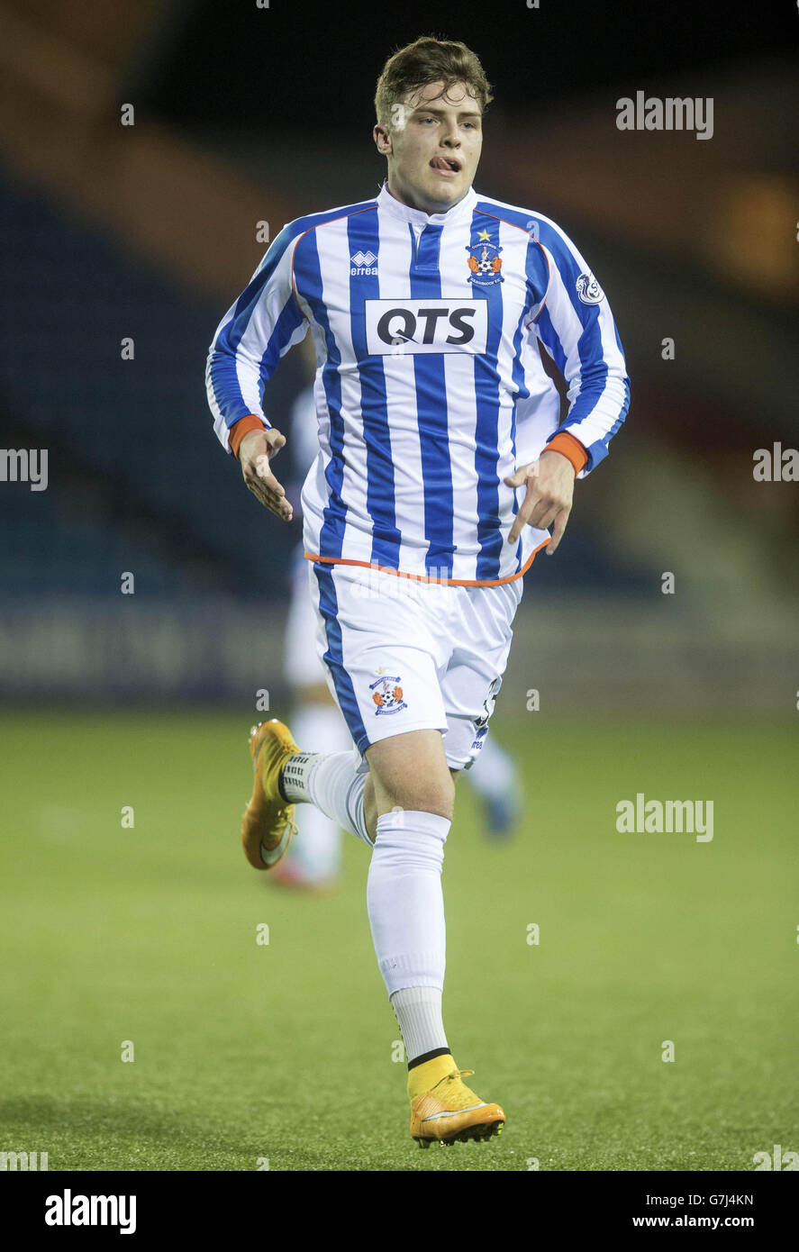 Robbie Muirhead di Kilmarnock durante la partita delle prime navi scozzesi al Rugby Park di Kilmarnock. Foto Stock