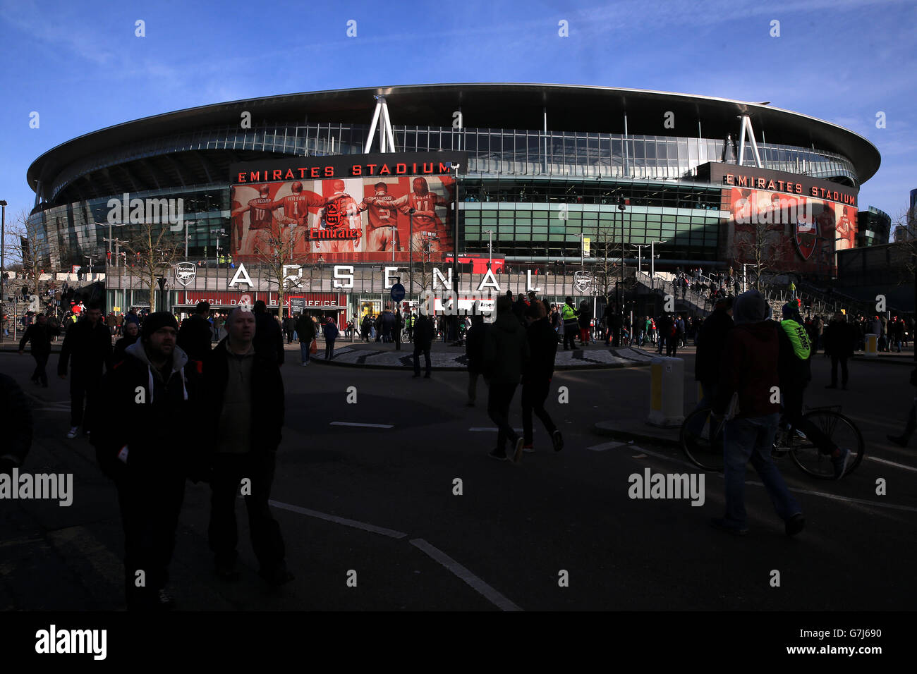 Calcio - Barclays Premier League - Arsenal v Stoke City - Emirates Stadium. Vista generale dello Stadio Emirates Foto Stock