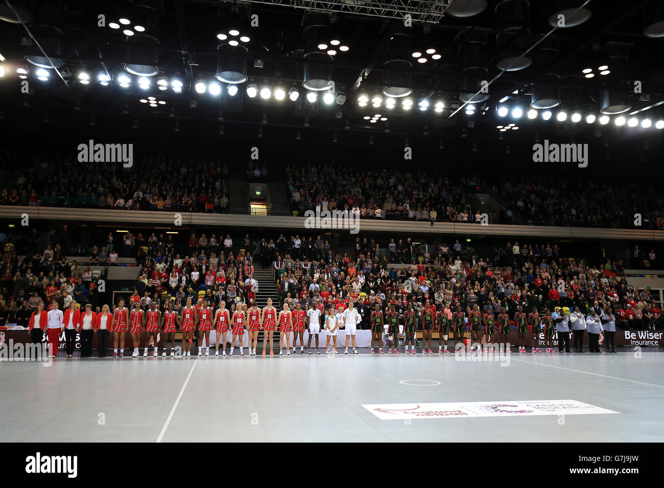 Netball - International Netball Series - Inghilterra v Malawi - Scatola di rame Arena Foto Stock