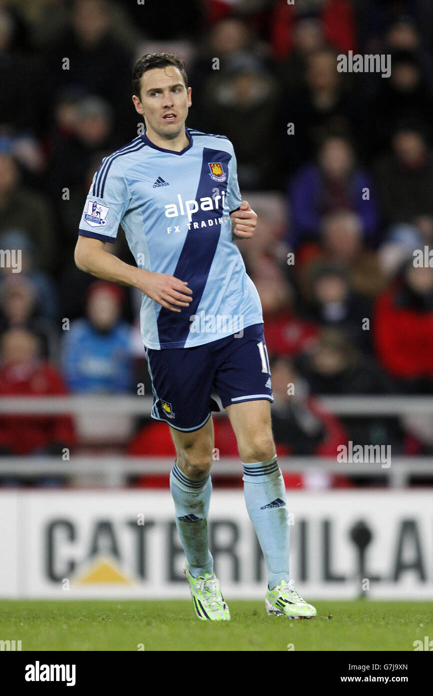 Calcio - Barclays Premier League - Sunderland v West Ham United - Stadio di luce. West Ham United's Stewart Downing Foto Stock
