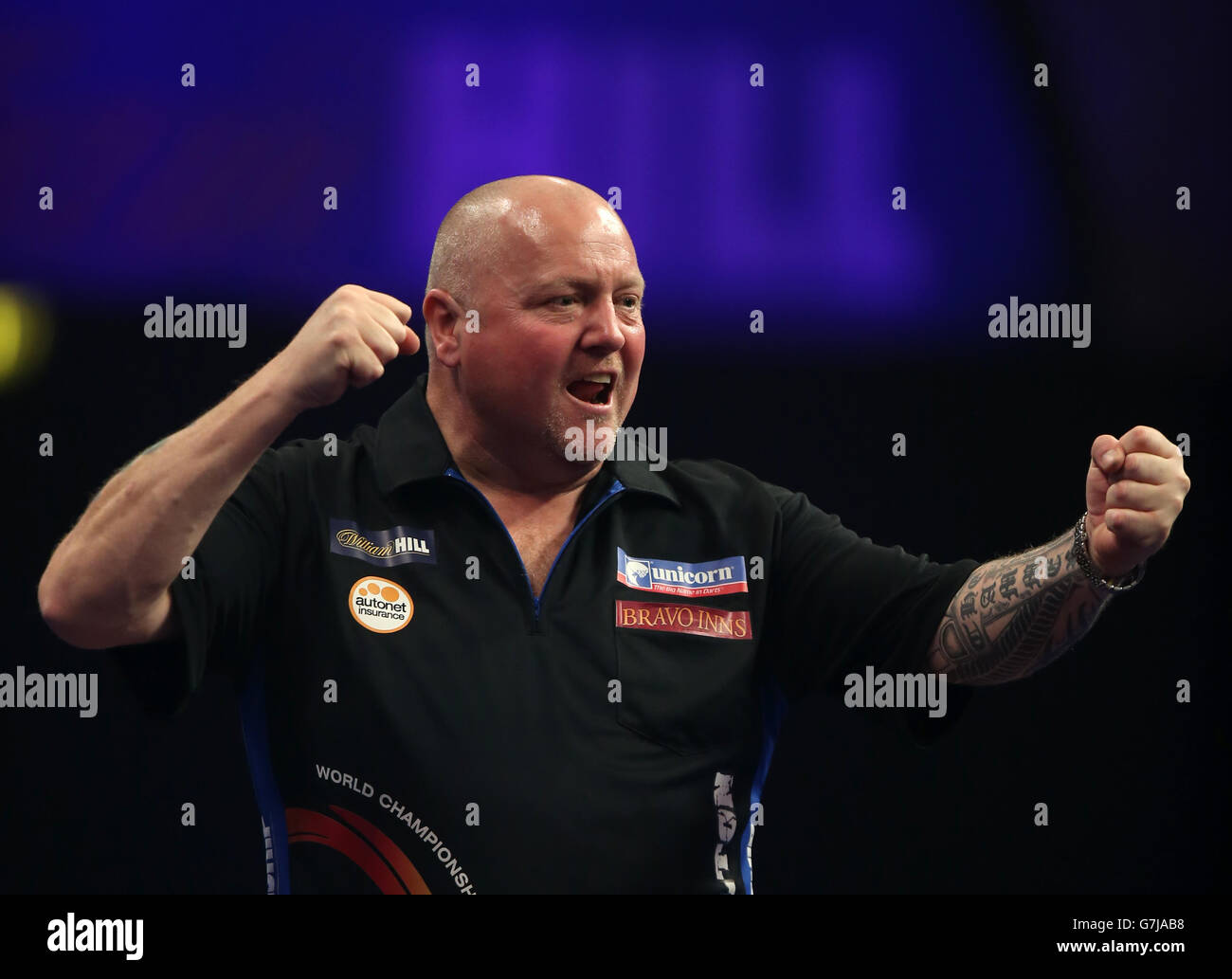 Freccette - 2014 William Hill mondo freccette campionato - Giorno 2 - Alexandra Palace Foto Stock