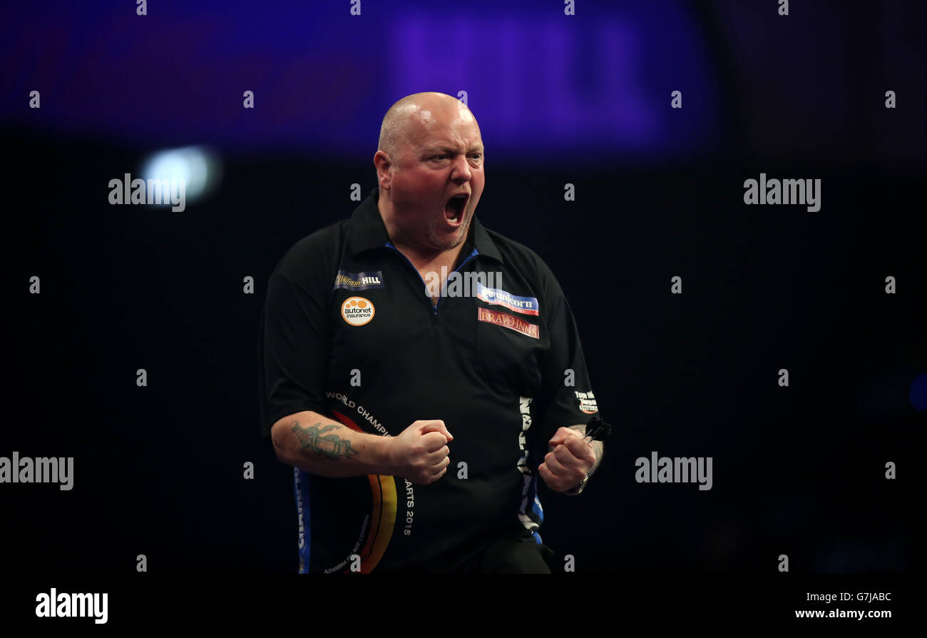 Freccette - 2014 William Hill mondo freccette campionato - Giorno 2 - Alexandra Palace Foto Stock