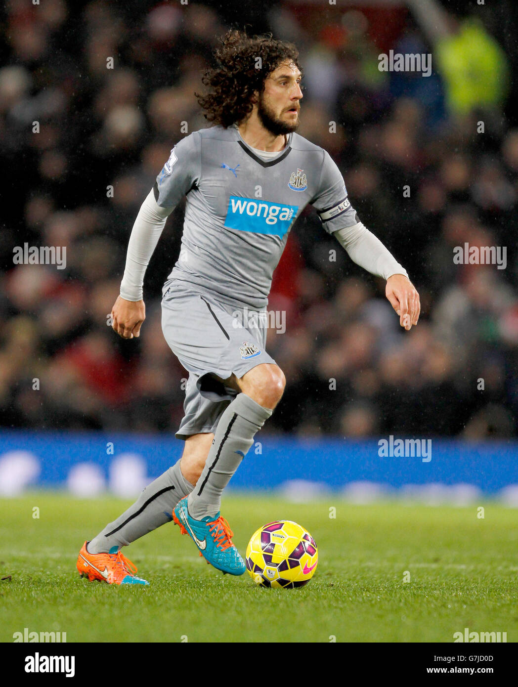 Calcio - Barclays Premier League - Manchester United / Newastle United - Old Trafford. Fabricio Coloccini di Newcastle United Foto Stock