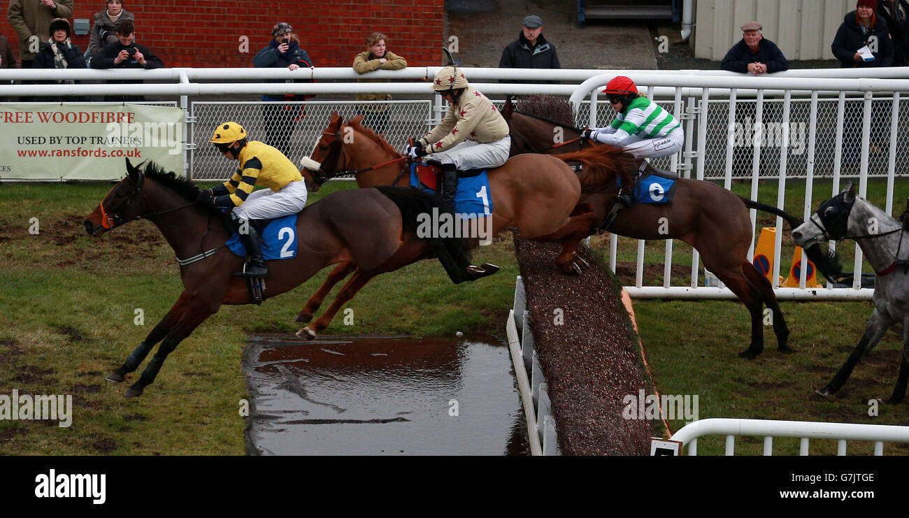 Horse Racing - Ludlow Racecourse Foto Stock