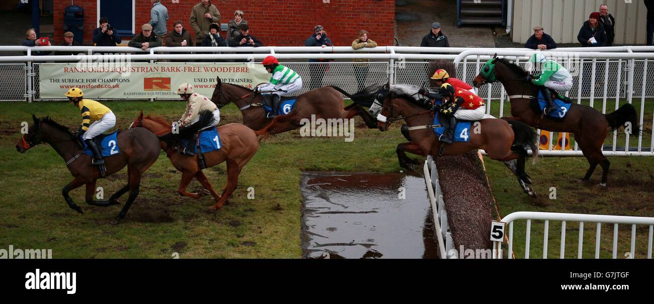 Horse Racing - Ludlow Racecourse Foto Stock