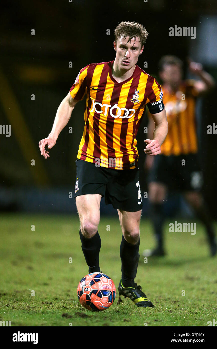 Calcio - fa Cup - terzo turno - Replay - Bradford City v Millwall - Valley Parade. Stephen Darby, Bradford City Foto Stock