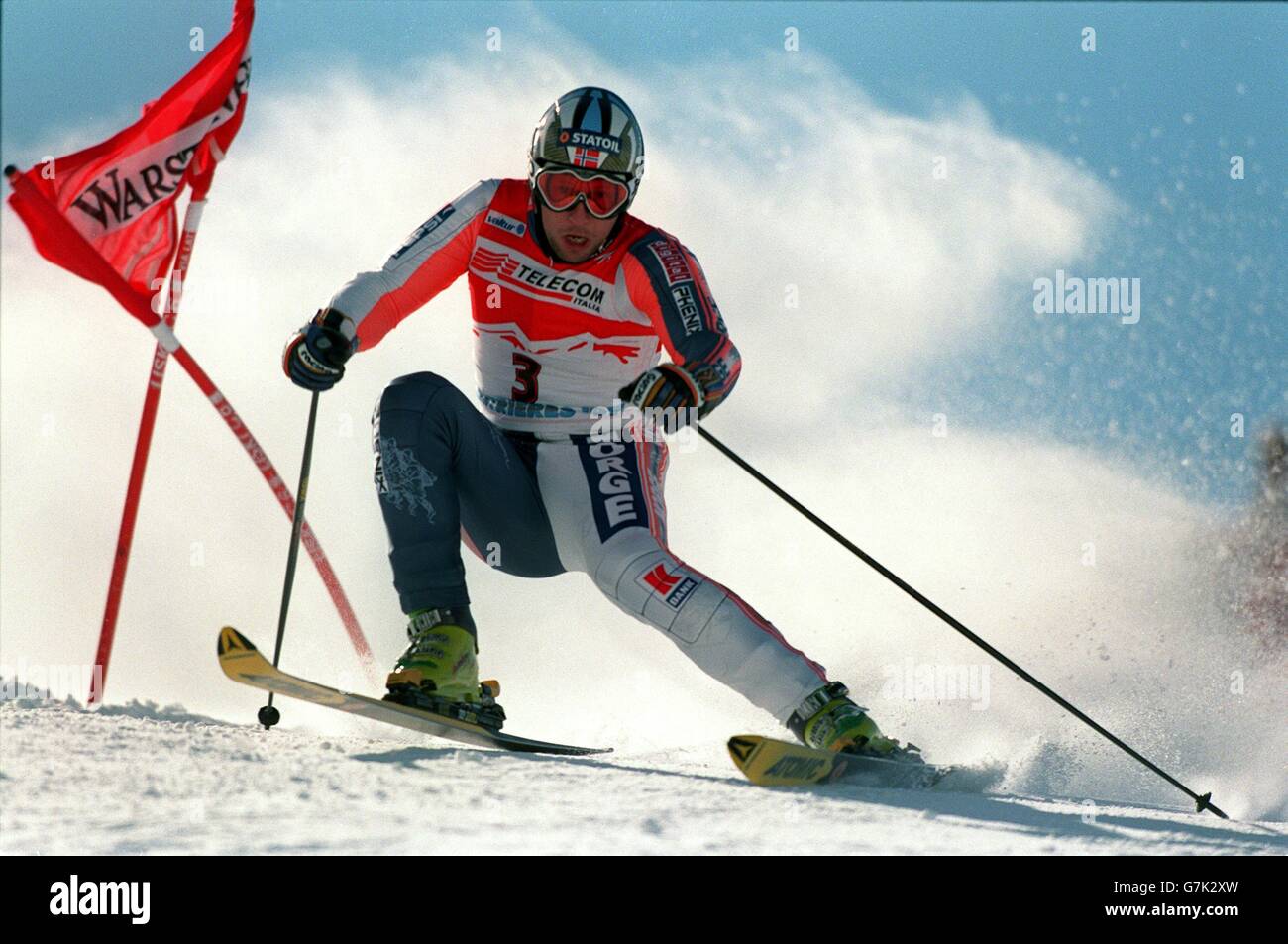 Sci - Mondiali di Sci - 7° Slalom gigante maschile - Sestrieres 97 Foto Stock