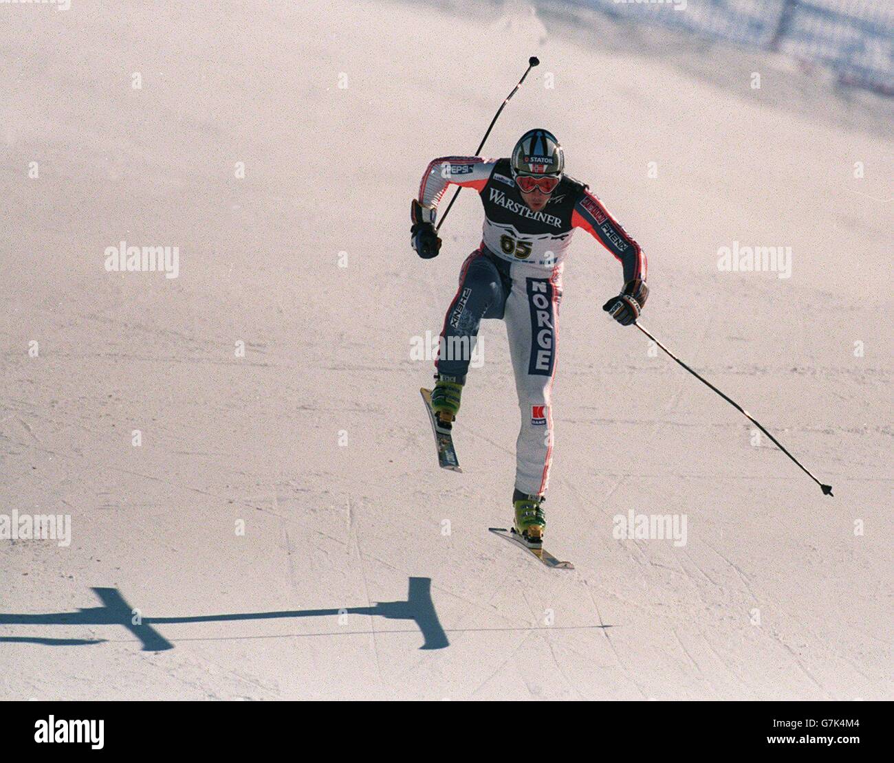 Sci - Mondiali di Sci Alpino - Campionato Sesteres 97 Giornata di formazione Foto Stock