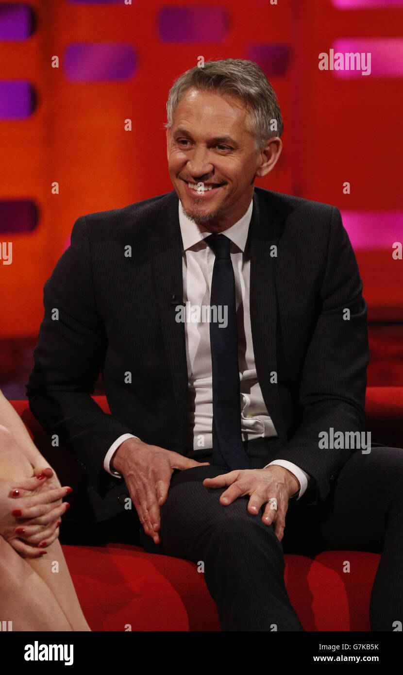 The Graham Norton Show - Londra. Gary Lineker durante le riprese del Graham Norton Show presso i London Studios, nel centro di Londra. Foto Stock