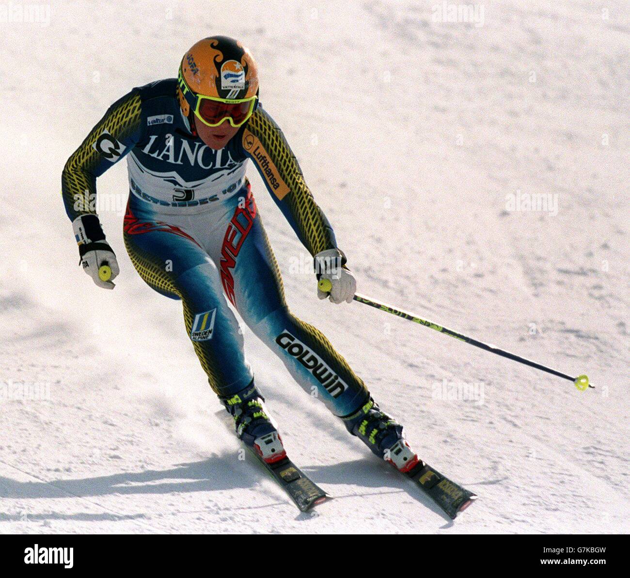 Sci ... Mondiali di Sci ... Womens Super G Foto Stock