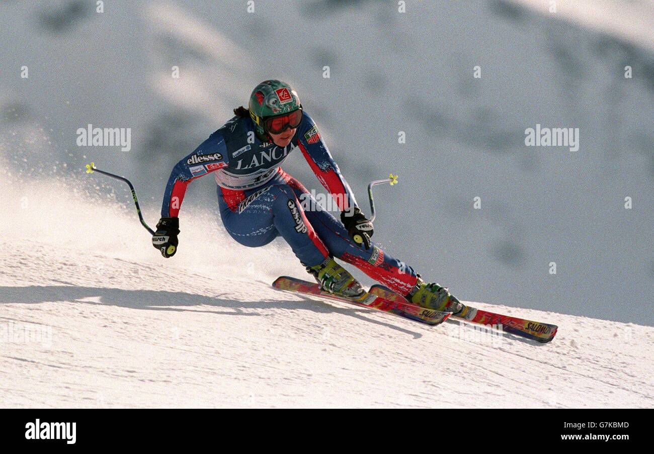 Sci ... Mondiali di Sci ... Womens Super G Foto Stock