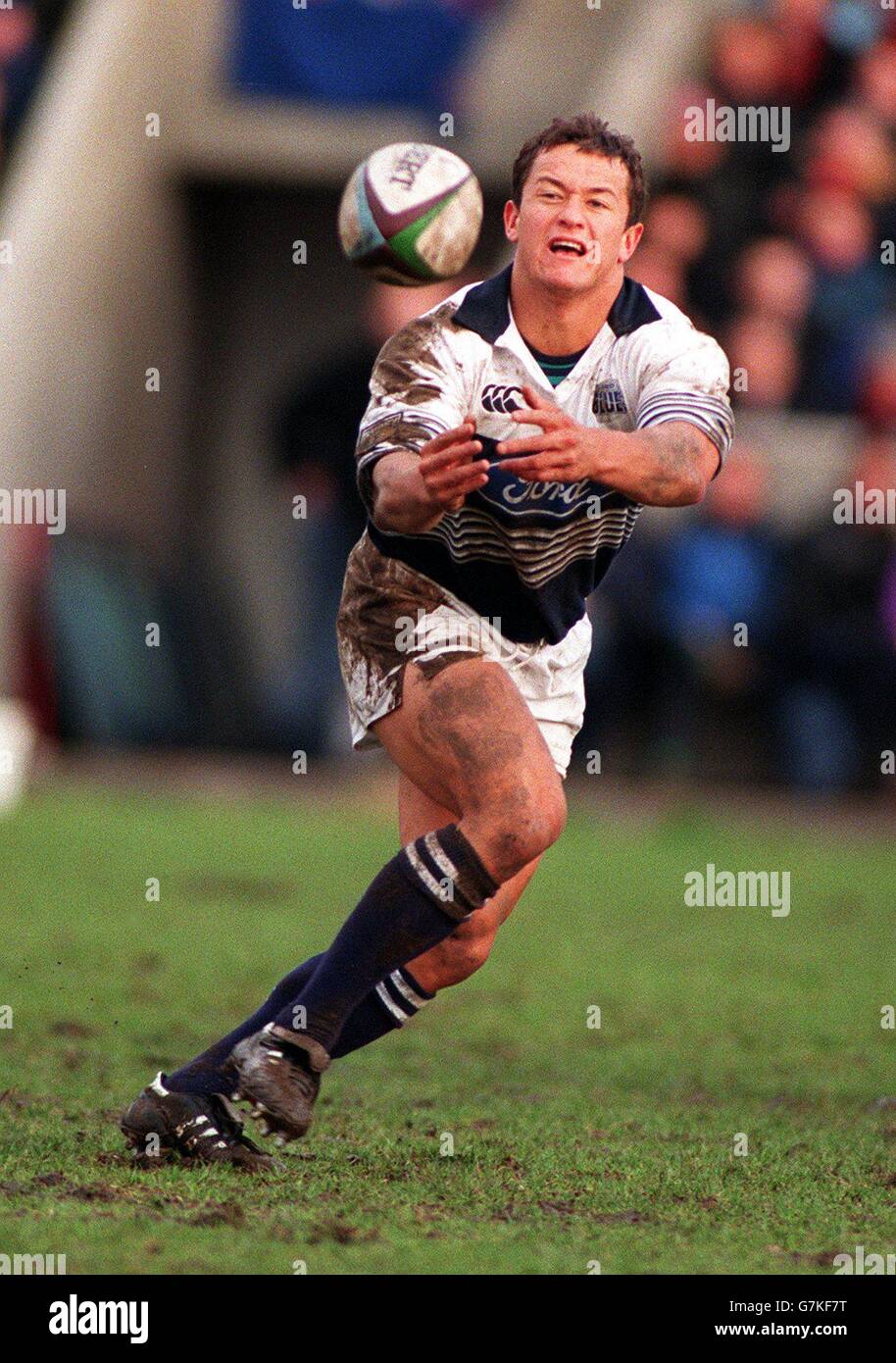 Rugby Union. Harlequins / Auckland Blues. Carlos Spencer, Auckland Blues  Foto stock - Alamy