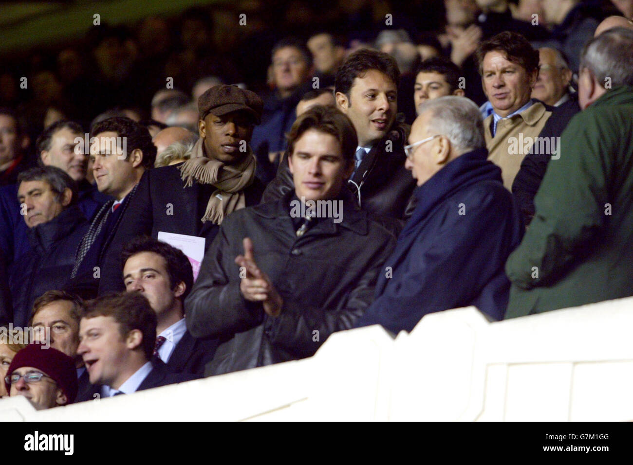 Calcio - fa Barclays Premiership - Arsenal / Manchester City. Ian Wright nella folla per guardare suo figlio Shaun Wright-Phillips giocare per Manchester City Against Arsenal Foto Stock
