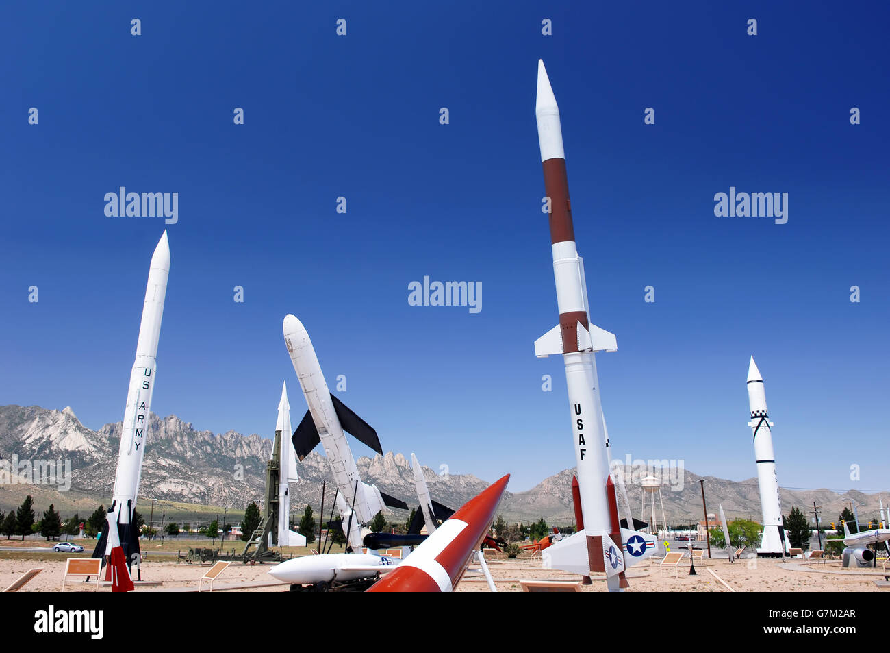 White Sands Missile Range parco del missile in Nuovo Messico.. Foto Stock