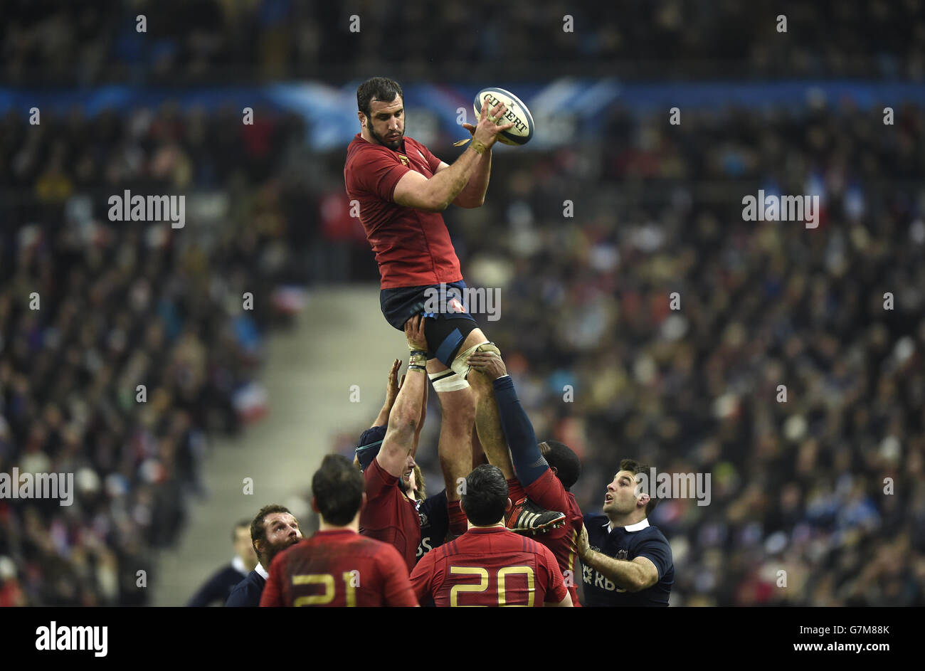 Rugby Union - 2015 RBS Sei Nazioni - Francia v Scozia - Stade de France Foto Stock