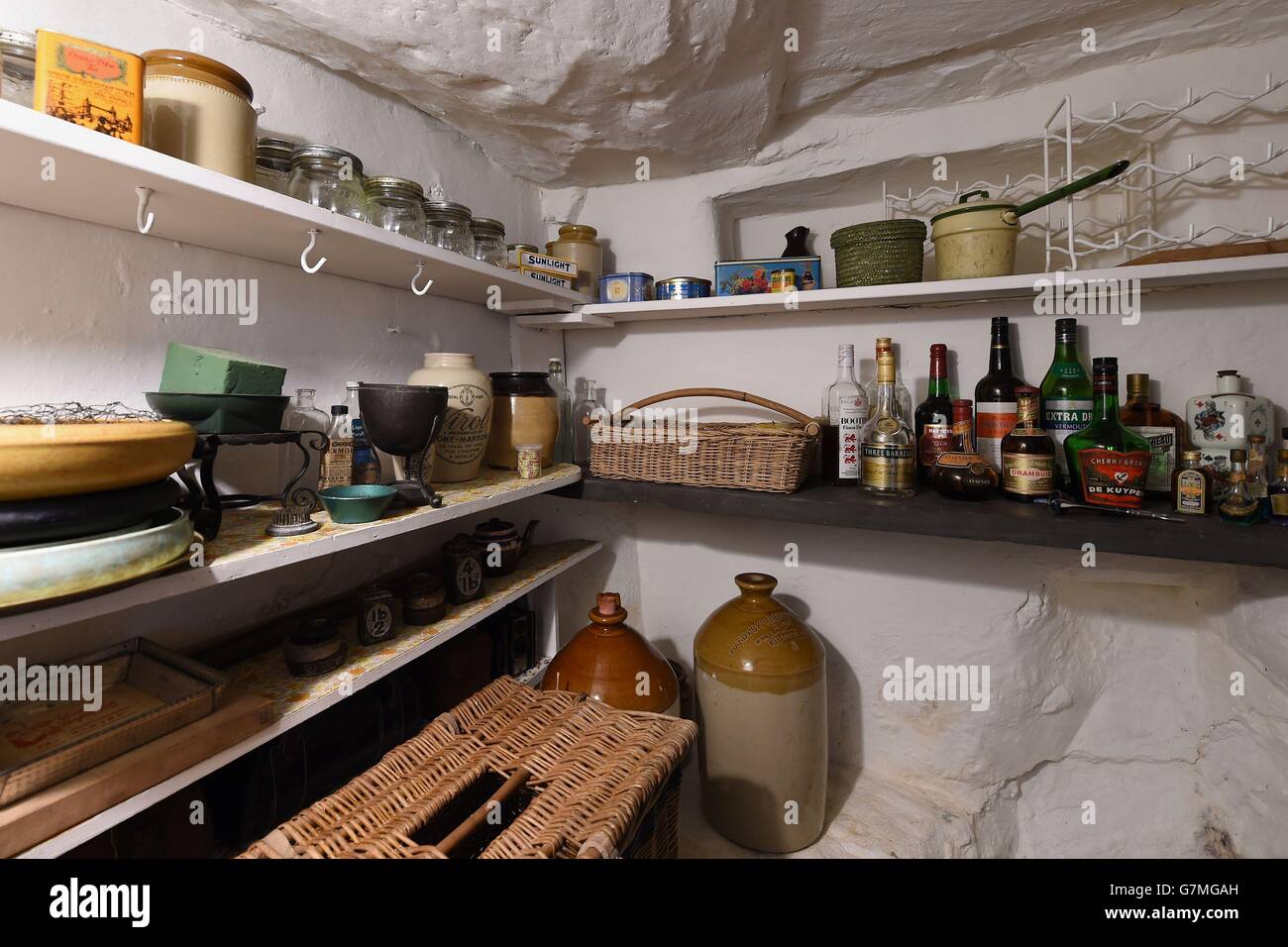 Una veduta della dispensa a Stoneywell in Ulverscroft, Leicestershire, che è l'ultima acquisizione da parte del National Trust. Foto Stock