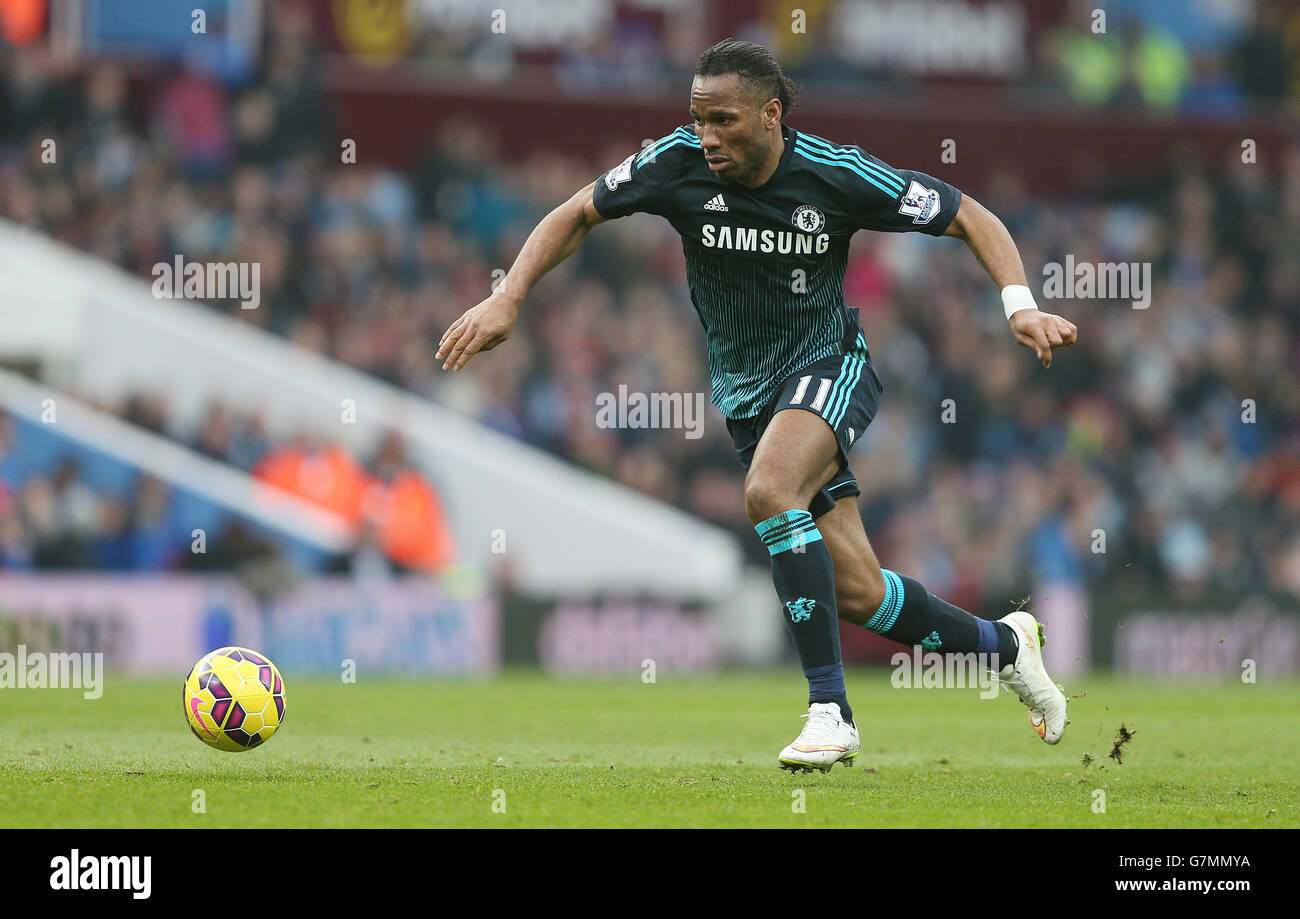 Calcio - Barclays Premier League - Aston Villa / Chelsea - Villa Park. Didier Drogba di Chelsea durante la partita della Barclays Premier League a Villa Park, Birmingham. Foto Stock