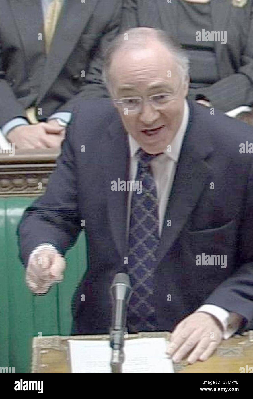 Il primo ministro di domande - House of Commons Foto Stock