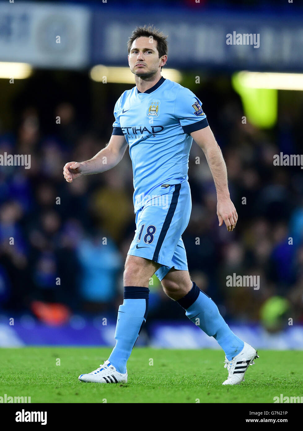 Calcio - Barclays Premier League - Chelsea v Manchester City - Stamford Bridge. Frank Lampard di Manchester City dopo il gioco Foto Stock