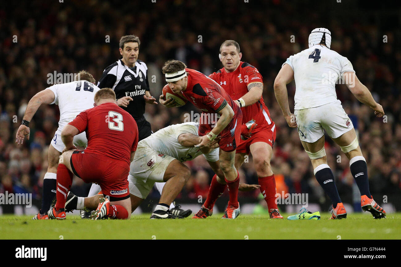 Rugby Union - 2015 RBS Sei Nazioni - Galles v Inghilterra - Millennium Stadium Foto Stock