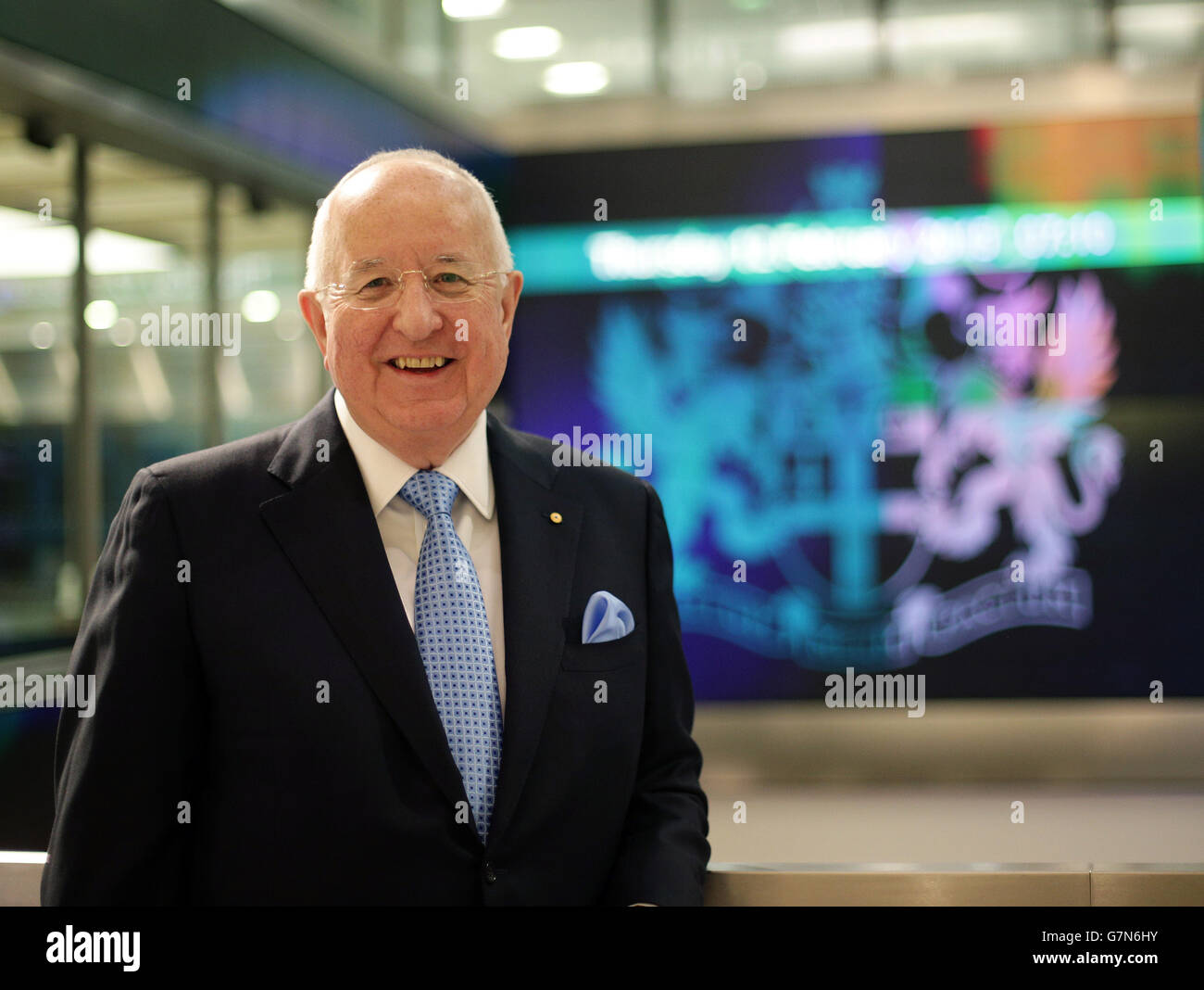 Sam Walsh, Chief Executive di Rio Tinto, durante una fotocellula per l'annuncio dell'intero anno 2014 alla Borsa di Londra. Foto Stock