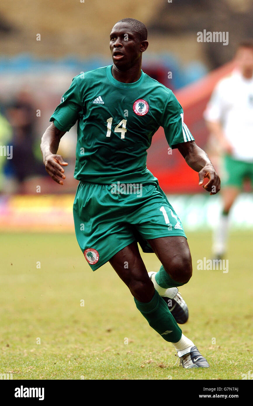 Calcio - Internazionale amichevole - Irlanda / Nigeria. Seyi Olofinjana, Nigeria Foto Stock