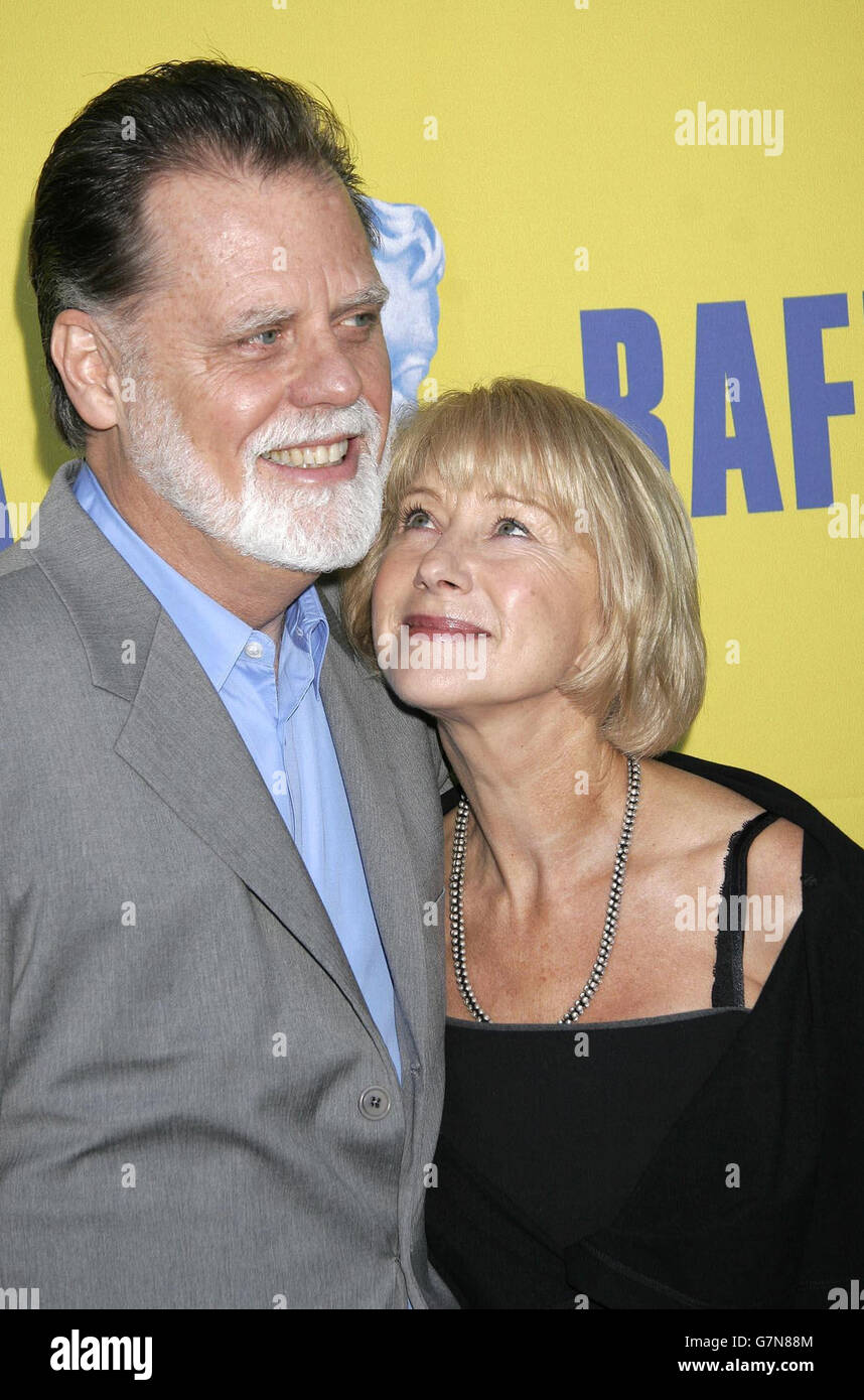 XI Festa annuale BAFTA/LA Tea Party. Il direttore Taylor Hackford con sua moglie, l'attrice Helen Mirren. Foto Stock