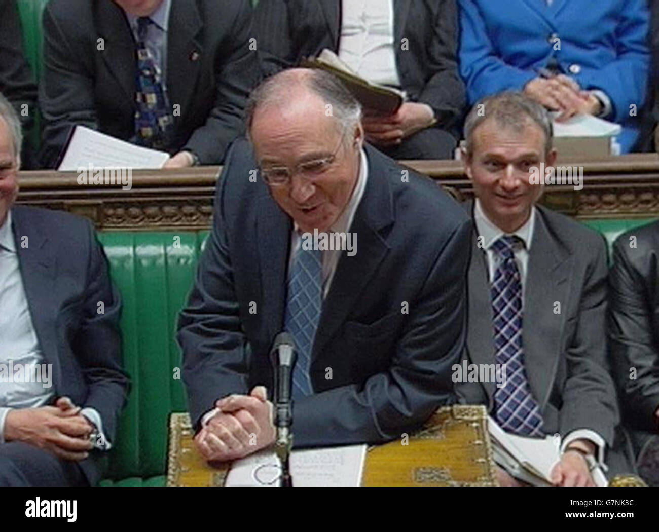 Interrogazioni del primo Ministro - Camera dei Comuni. Il leader del Partito conservatore Michael Howard. Foto Stock