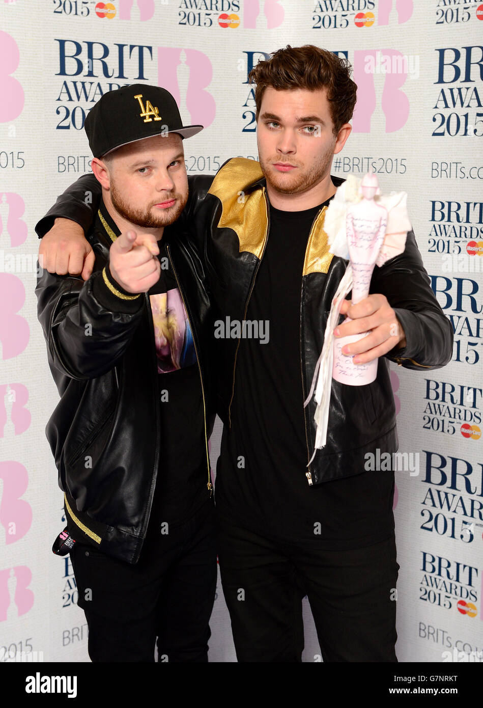 Brit Awards 2015 - Sala stampa - Londra Foto Stock