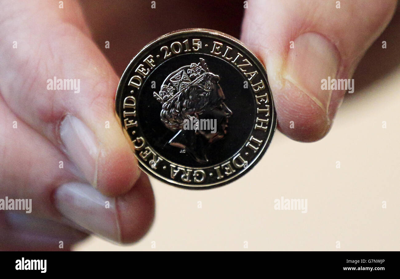 Nuovo royal coin ritratto svelato Foto Stock
