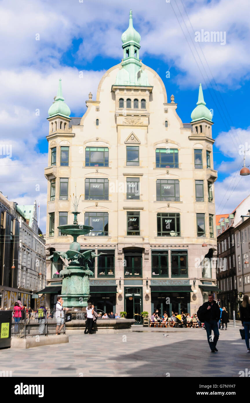 Café Norden, 1920s ristorante di stile in Amagertory, Strøget, Copenhagen, Danimarca. Foto Stock