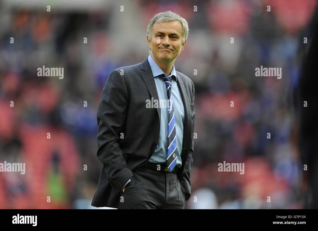 Calcio - Capital One Cup - finale - Chelsea v Tottenham Hotspur - Wembley Stadium. Il manager del Chelsea Jose Mourinho prima della partita Foto Stock