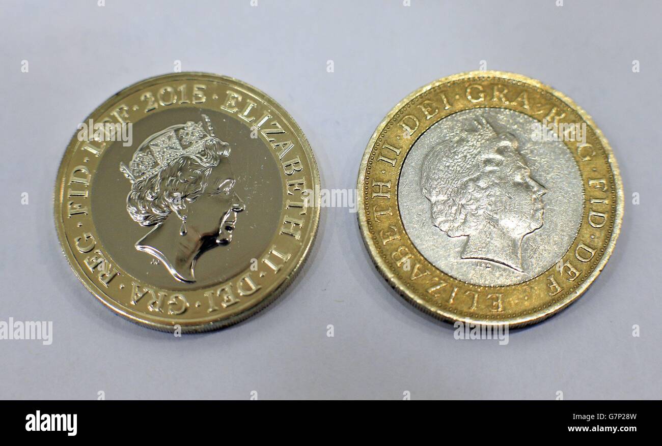 Nuovo royal coin ritratto svelato Foto Stock